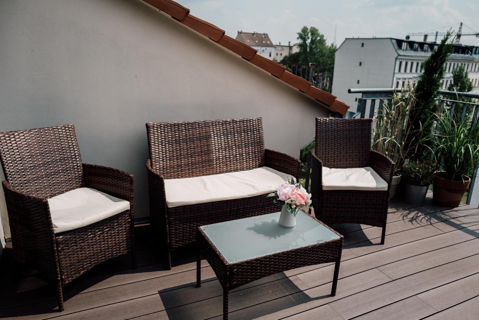 Rooftop Buddha Lounge - Im Dachgeschoss In Mit Waschmaschine Und Netflix * Leipzig